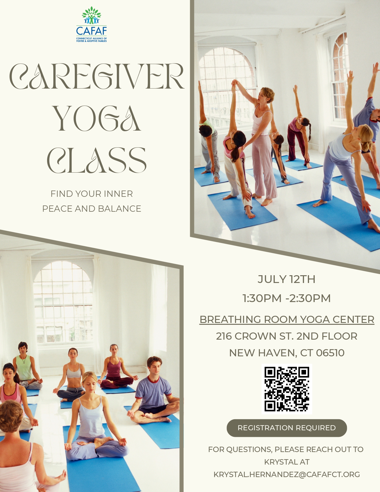 Caregiver Yoga July 12th