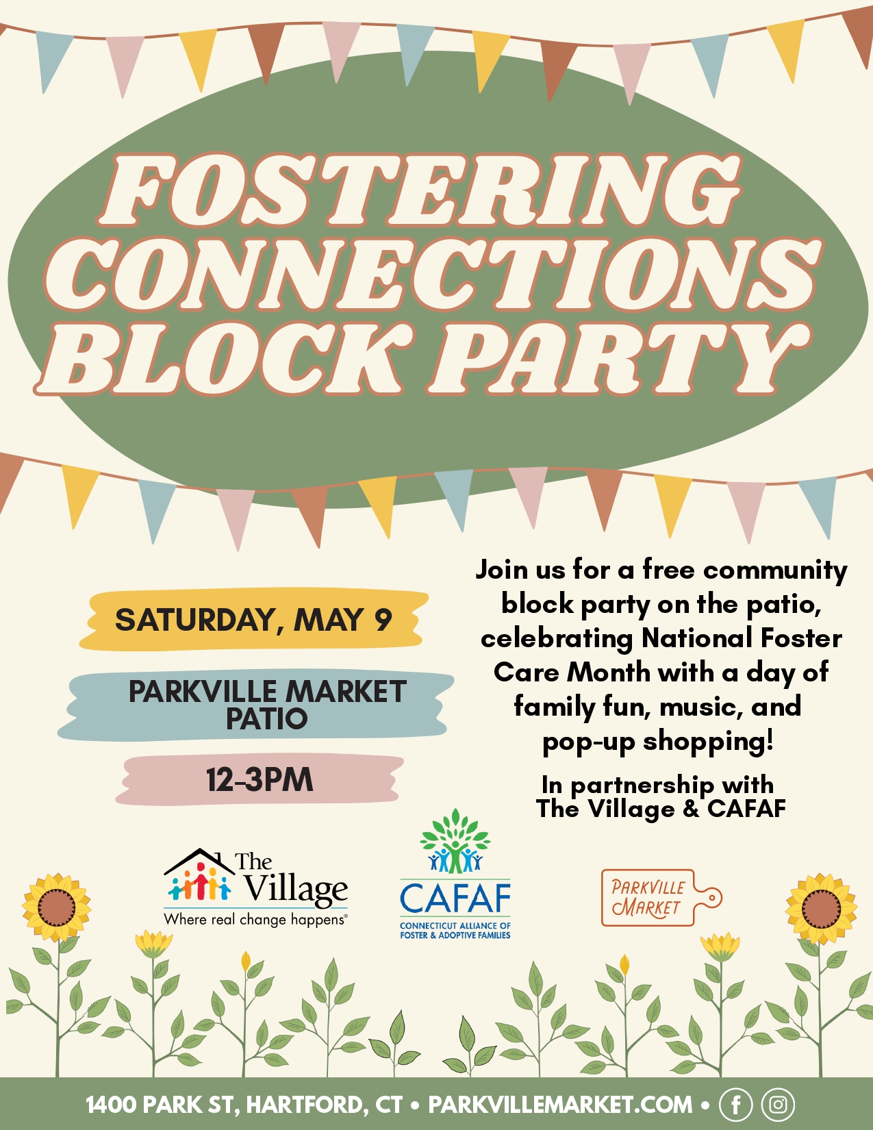 Fostering Connections Block Party- May 9th